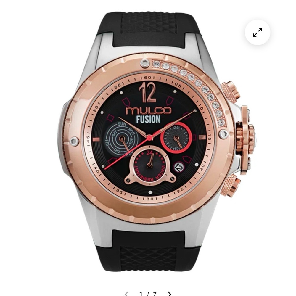 Mulco Fusion Rose Gold and Black Smartwatch